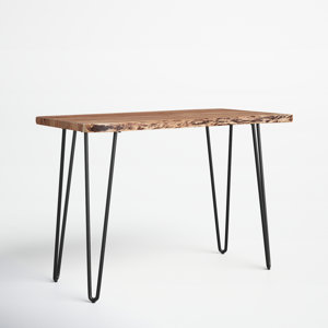 Lataunya Acacia Solid Wood Counter Height Dining Table