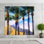 «Moonlit Oasis On Glass», impression 2 pièces