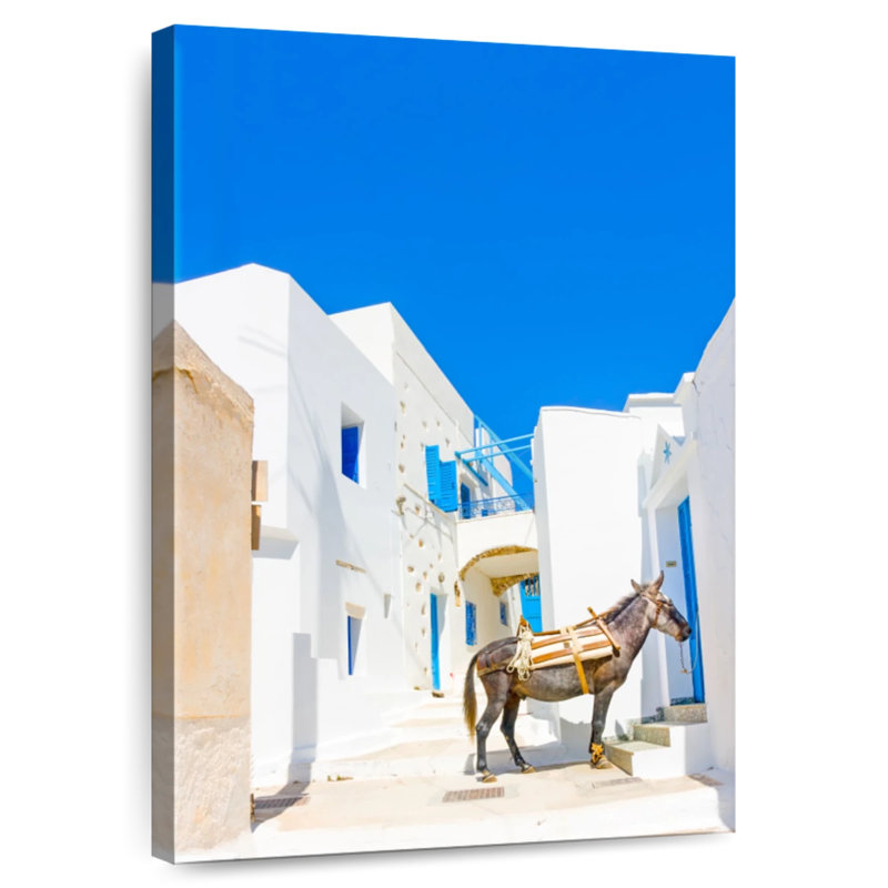 Aime Mule In Langadas, 45" H x 30" W
