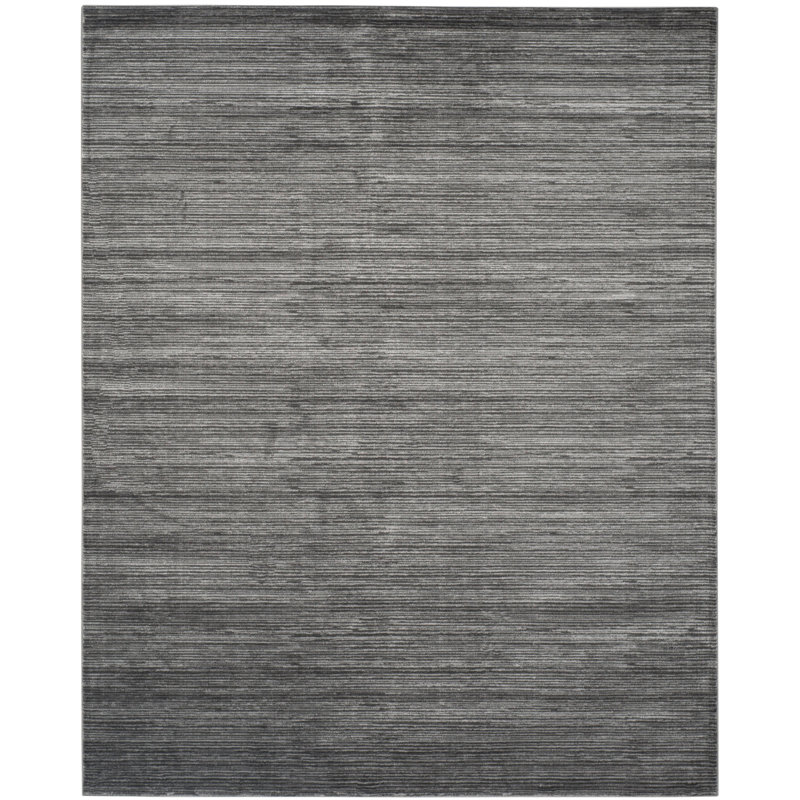 Tapis Aaishah, Rectangulaire 8 pi x 10 pi, Gris
