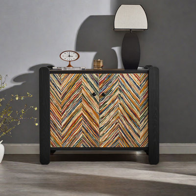 Nordic-style modern double-door accent cabinet
