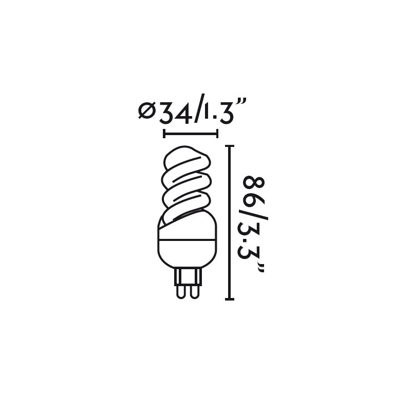 9W G9/Bi-pin Halogen Light Bulb