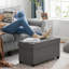 76cm Wide Rectangle Ottoman with Storage