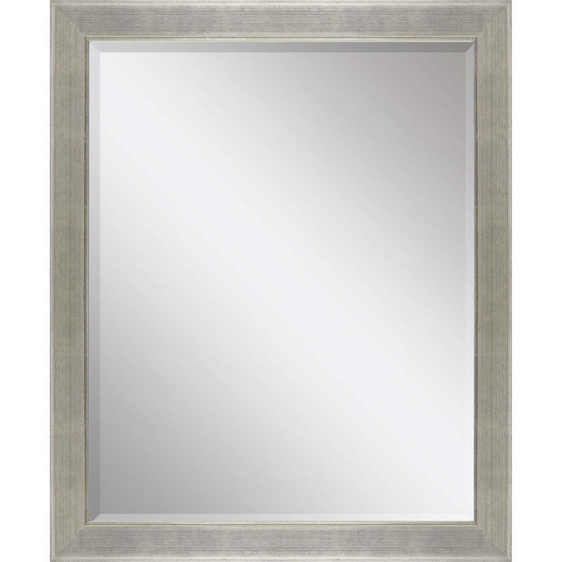 Agampreet Wood Flat Wall Mirror, 45" x 35"