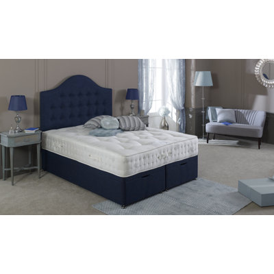 Argent Upholstered Bed with Mattress