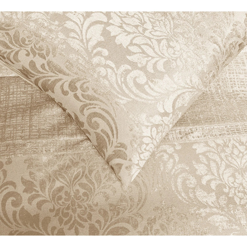 Velvet Duvet Cover, Super King Duvet Cover + 2 Standard Pillowcases, Beige