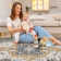 Vintage Boho Area Rug, Soft Floral Washable Carpet for Bedroom, Living Room