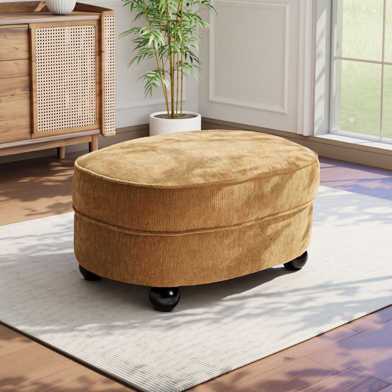 Canapé surdimensionné de 40 po en chenille surdimensionné moderne et canapé de 28 po de large avec repose-pieds, Repose-pieds