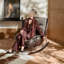 Chaise berçante ergonomique pour salon simple