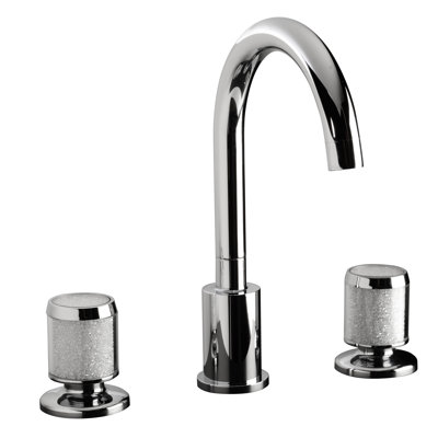 Widespread Bathroom Faucet with Drain Assembly