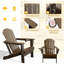 Chaises Adirondack durables en PEHD, pliables et portatives avec porte-gobelet pour patio