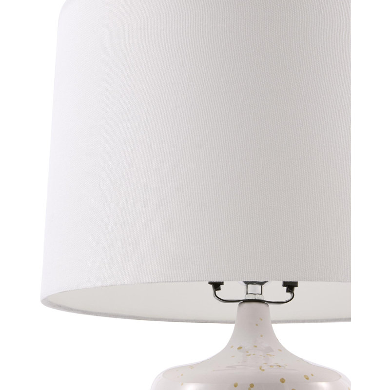 Markiesha Table Lamp, Cream; Brown