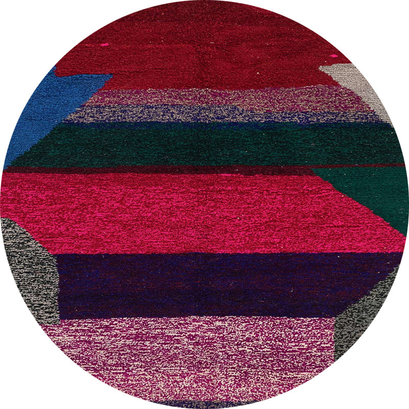 Tapis abstrait moderne 3090, Rond 7 pi