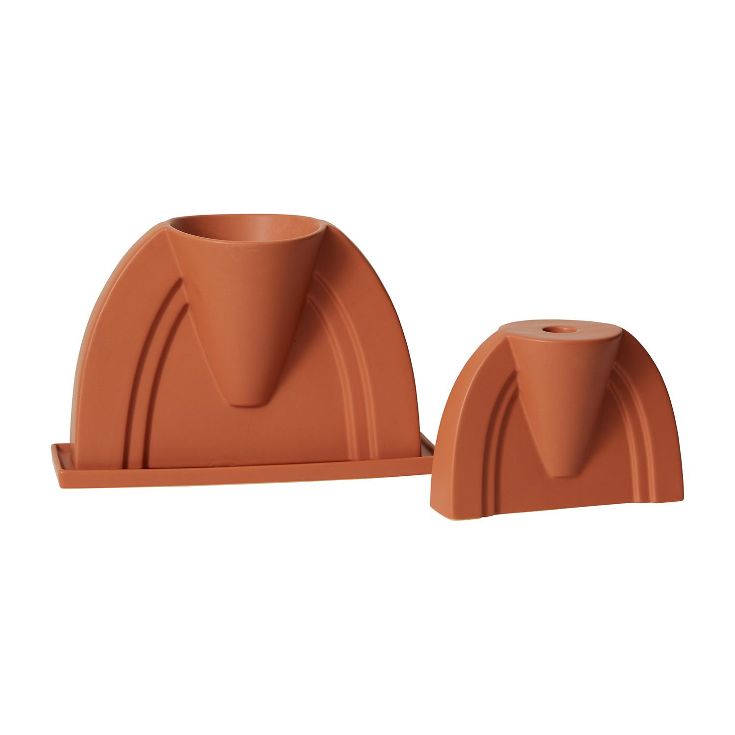 Baja 8.75" Ceramic Tabletop Candlestick Holder