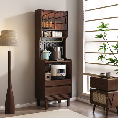 Simple Solid Wood Storage Food Cabinet