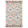 Tapis ivoire / bleu clair en laine Brashear