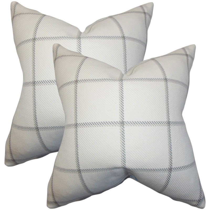 Rucker Square Pillow Cover & Insert, Gray