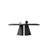 55.12"Italian minimalist rectangular black dining table-1034585022
