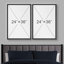 Abstrait botanique, "Boho, art floral noir et beige, images murales abstraites de style Mid-Century, impression sur toile encadrée, 2 pièces"-91069171-91069173
