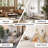 Modern Tufted Teddy Fleece Rocking Chair with Side Pocket, Glider Chair for Nursery & Living Room, Comfy Upholstered Rocker with Wood Sled Base& Metal Frame (Gray With Footrest)-836650993