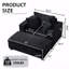 Chaise longue avec repose-pieds amovible et canapé-lit d'appoint rembourré avec coussins, fauteuil rembourré à assise profonde moderne-828042720