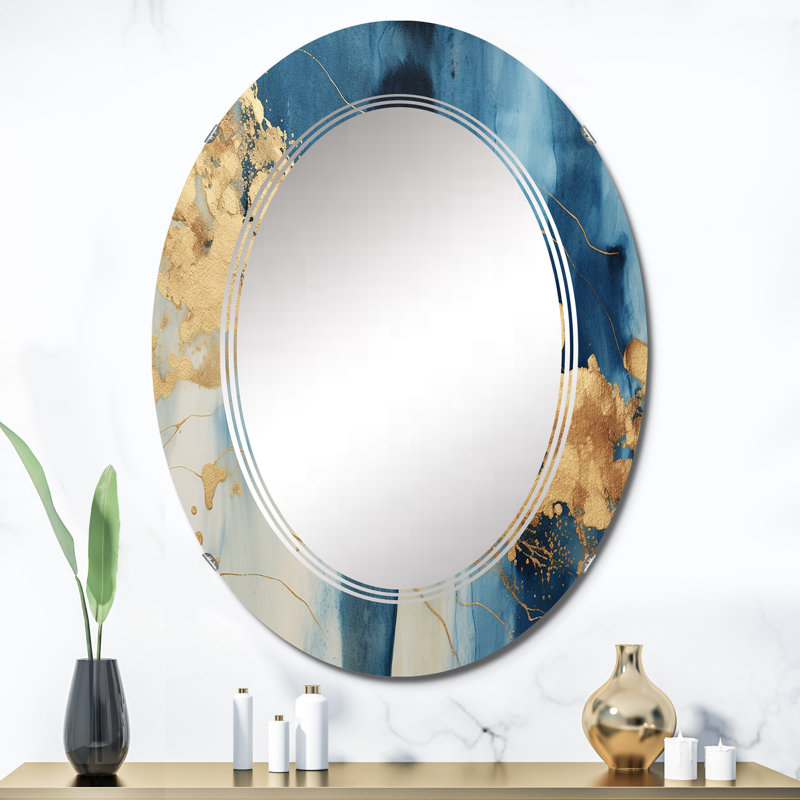 Craco - Miroir mural moderne ovale, 36 po x 24 po