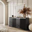 Buffet 66 po avec rangement ébène