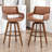 Modern Faux Leather Upholstered Swivel Stools-1305084209-1305084204