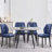 Raffertie 19.6" H PU Leather Upholstered Modern Dining Chairs With Black Metal Frame and Checker-Shaped Backerst-690409912-679365328
