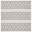 Tapis gris / ivoire tissé à la main en laine / coton jacques-990874695