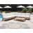 RamledSect 115'' Teak Outdoor Patio Sectional with Sunbrella® Cushions