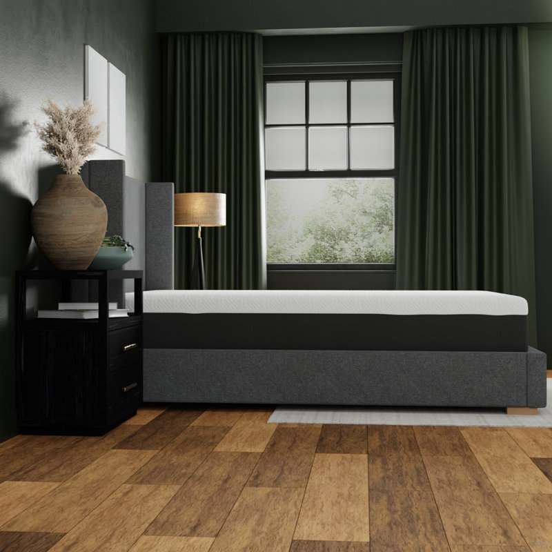 Matelas en mousse viscoélastique imprégnée de gel 12 "Essentials Plush, 12", Simple extra long