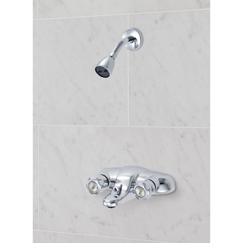 Robinet de baignoire et douche à pression équilibrée avec soupape et moniteur