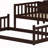 Triple Wood Bunk Bed, With Ladders, Guardrails-1429399474