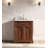 Claireville 30 " W Freestanding Standard Single Vanity Bathroom Vanity With Marble Top