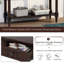 Console, console de style traditionnel avec deux tiroirs et tablette inférieure, table de couloir-1612913653