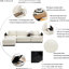Comfy Cloud Couch: canapé modulaire en forme de L de 120,3 po avec rangement, plateau rotatif à 360 degrés, porte-gobelets et hublots 5 places, siège moelleux, style moderne, compartiments d'accoudoirs en lin beige, grande douceur,-1070258150