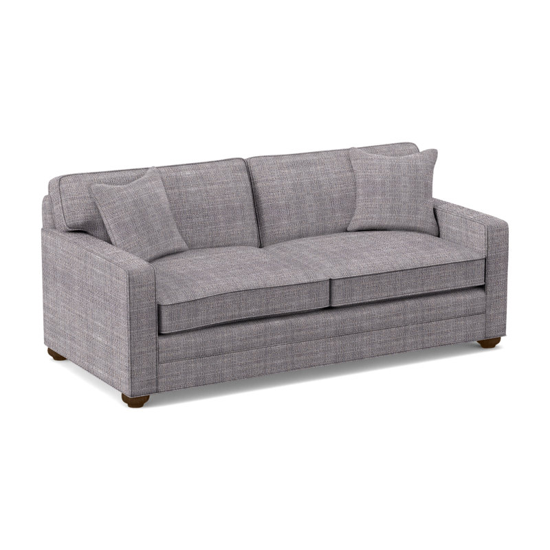 Canapé-lit Hillcrest, Chenille nomade ardoise Crypton®, La Havane