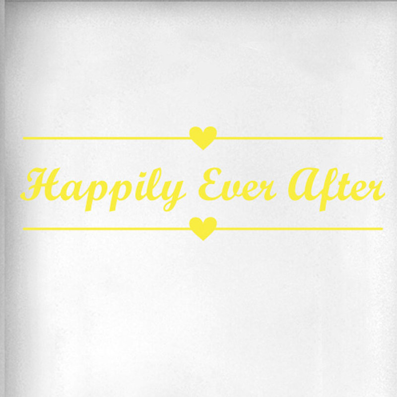 Wall Decal, Bright Yellow