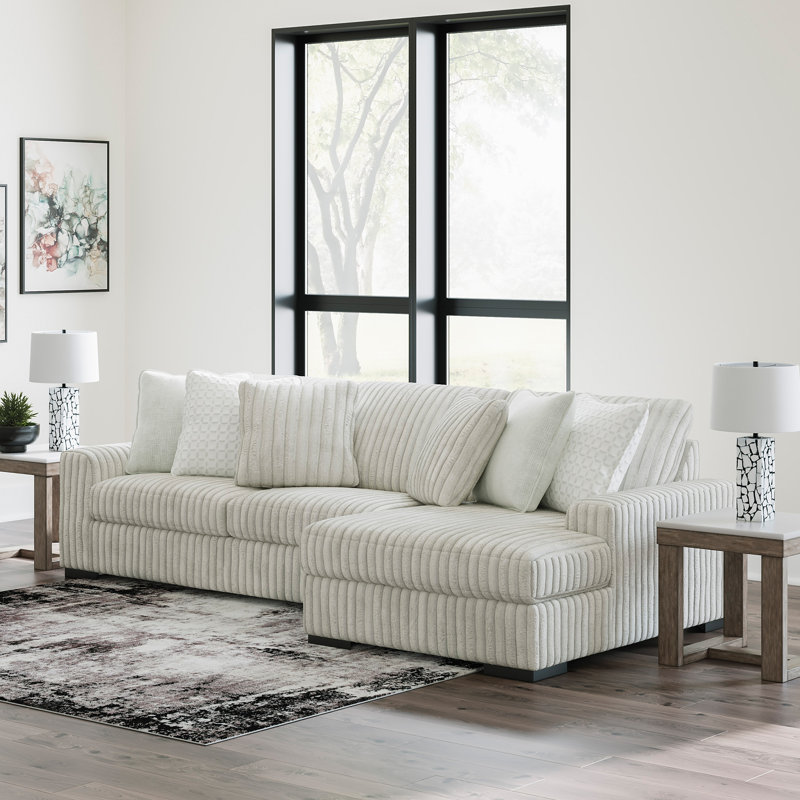 Canapé modulaire 2 pièces avec méridienne Stupendous, Orienté à droite