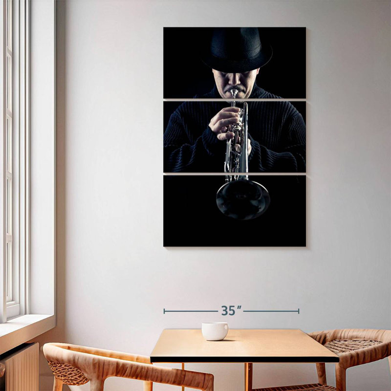 Abarca Jazz Trumpeter, H 65 po x l 42 po