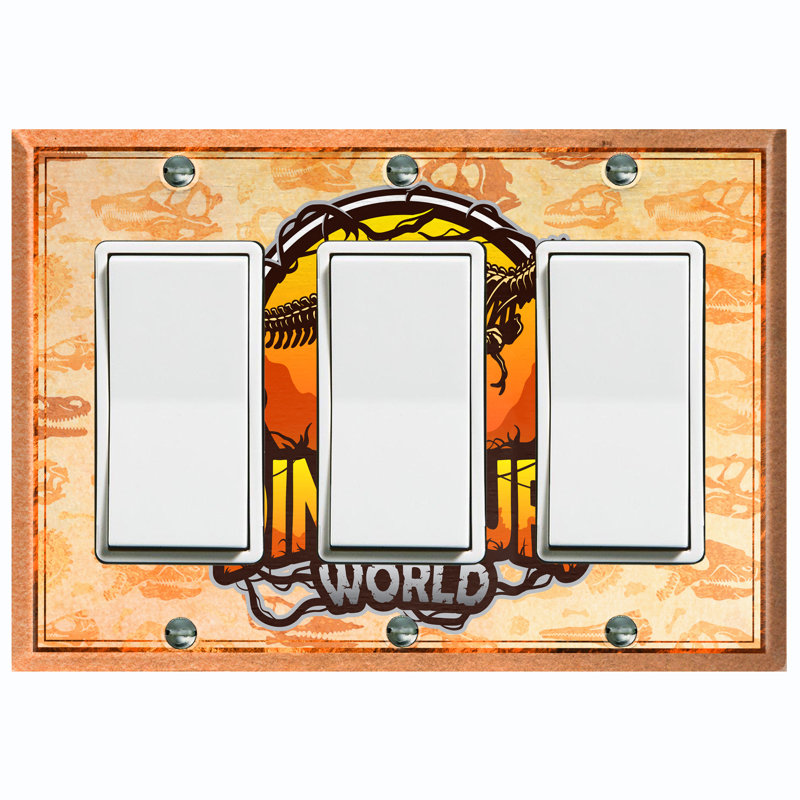 Animals 3 - Gang Toggle Light Switch Standard Wall Plate