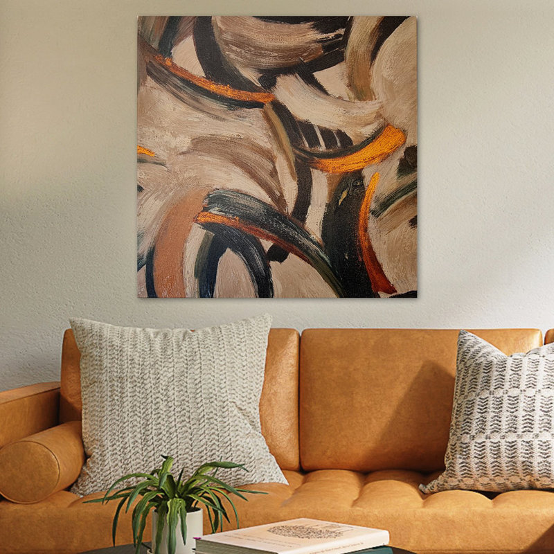 Elena - peinture sur toile tendue, L 20 po x H 20 po
