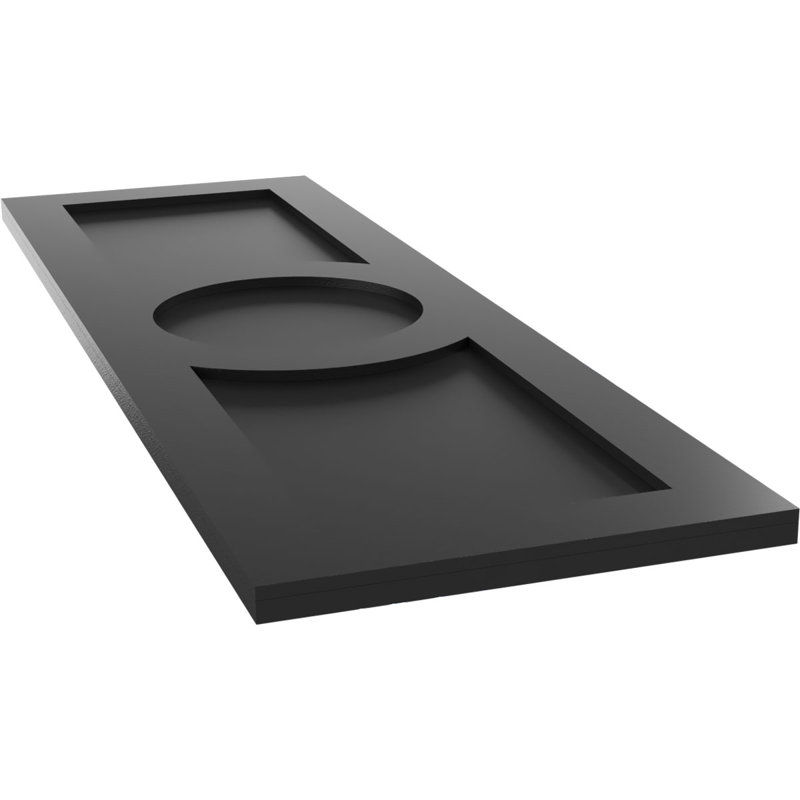 Volets en PVC True Fit, Noir, 12", 68"