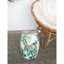 Tabouret de jardin en céramique 13 x 13 x 18 po, table d'appoint à thème jungle