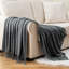 Jeté en velours Chenille, jeté décoratif à franges pour lit 50 po x 60 po-115269359
