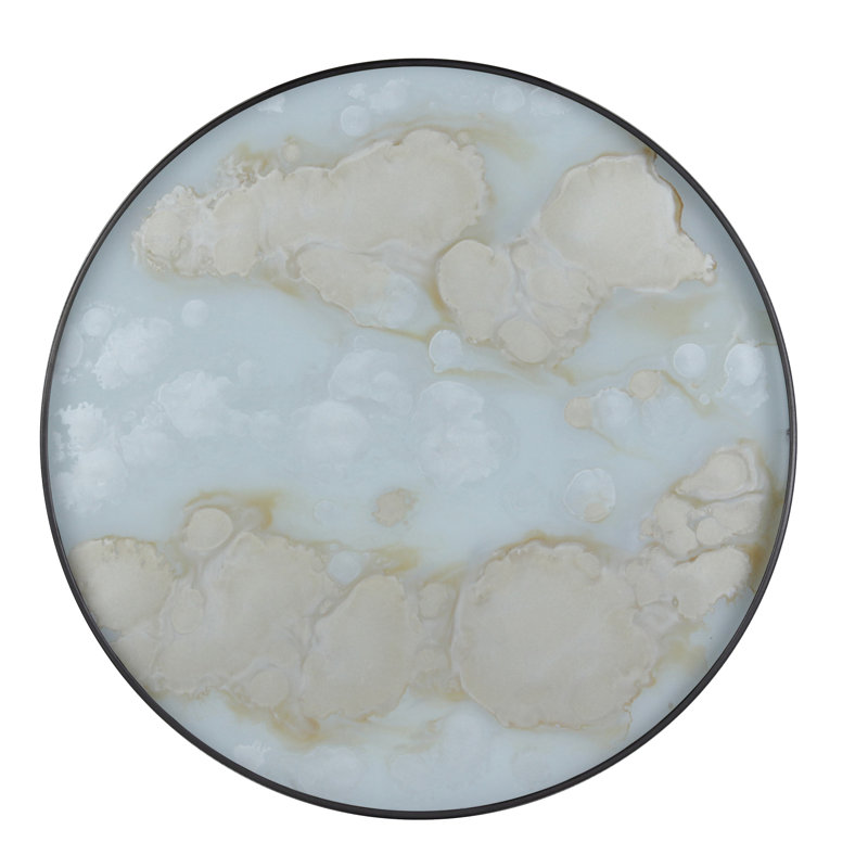 Tribal Quest Round Abstract Decorative Tray