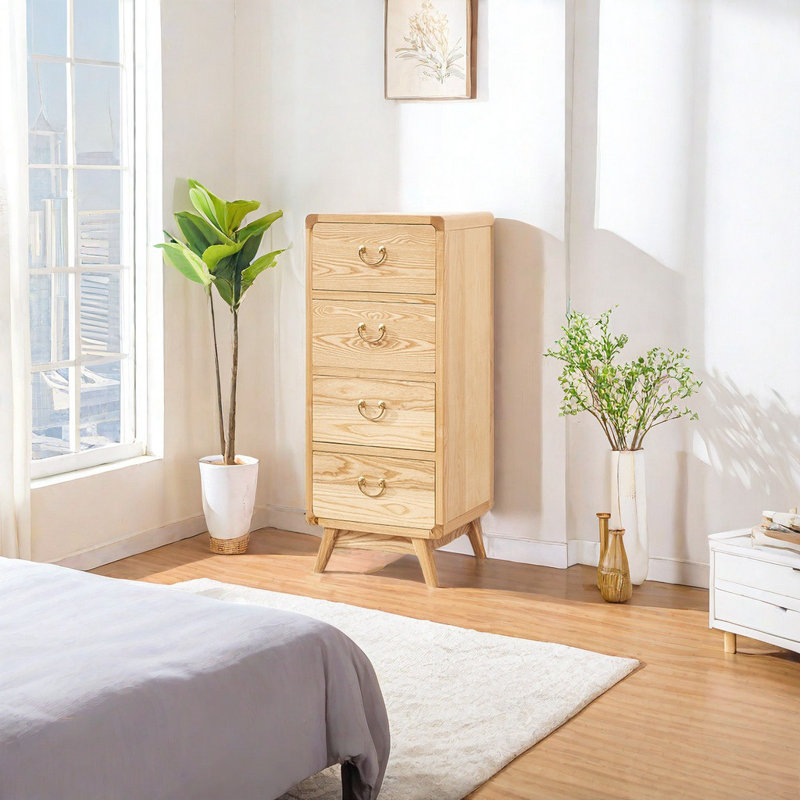 Armoire d'entrée en chêne blanc