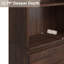 Grande bibliothèque industrielle avec portes et tiroirs, bibliothèque en bois à 5 niveaux, étagère de rangement en métal-825854770
