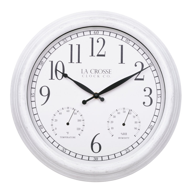 Indoor/Outdoor Quartz 15" Wall Clock